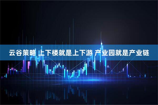 云谷策略 上下楼就是上下游 产业园就是产业链
