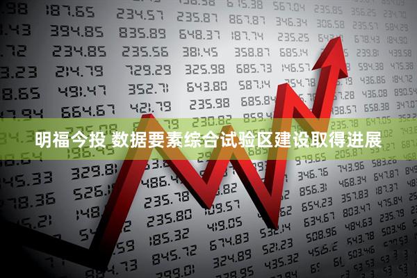 明福今投 数据要素综合试验区建设取得进展
