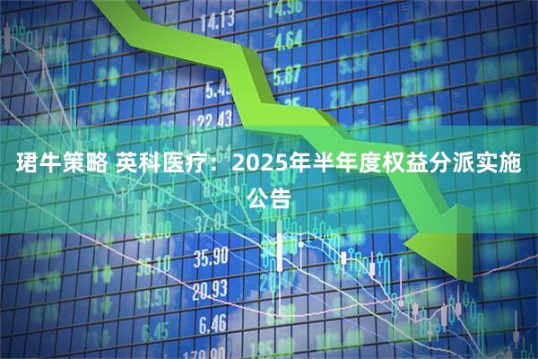 珺牛策略 英科医疗：2025年半年度权益分派实施公告