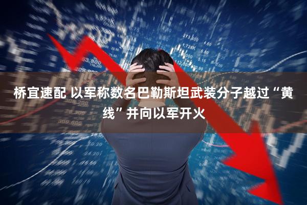 桥宜速配 以军称数名巴勒斯坦武装分子越过“黄线”并向以军开火