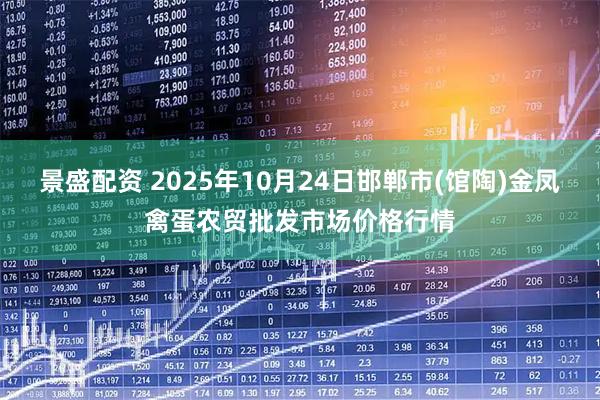 景盛配资 2025年10月24日邯郸市(馆陶)金凤禽蛋农贸批发市场价格行情